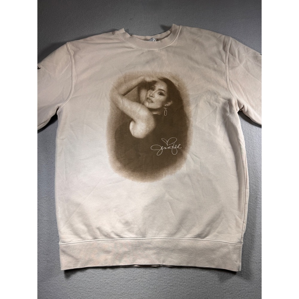 Jennifer Pena El Camino Tour Sweatshirt Tan Graphic Crewneck Large 2025 2026
